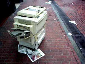 Xerox on the streets of Boston. Xerox on the streets of Framingham. Taken last winter, downtown crossing.