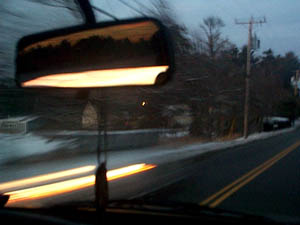 Winter Sunsets, Driving. 